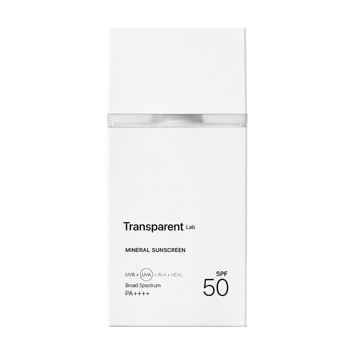 Мінеральний сонцезахисний крем для обличчя Transparent Lab Mineral Sunscreen SPF 50 PA++++, 100 мл